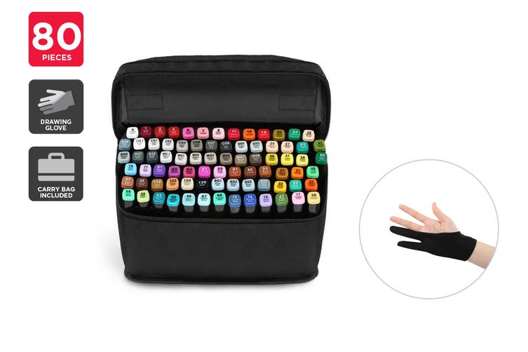 80-Piece Colour Marker Set (Black) $49.99 was $79.99 (Save $30.00)