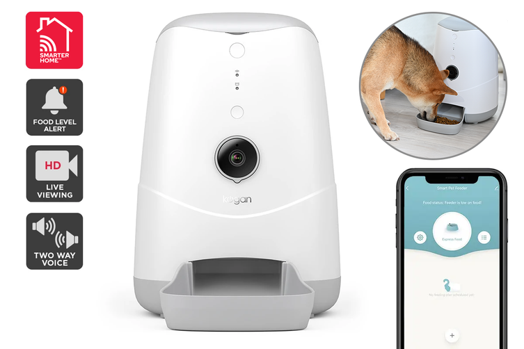 Kogan SmarterHome™ Smart Wi-Fi Pet Feeder with HD Camera $159.99 was $249.99 (Save 36%)