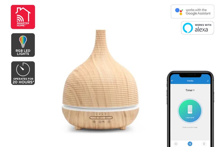 Kogan SmarterHome™ 500mL Smart Aroma Diffuser (Light Wood) $59.99 was $189.99 (Save 68%)