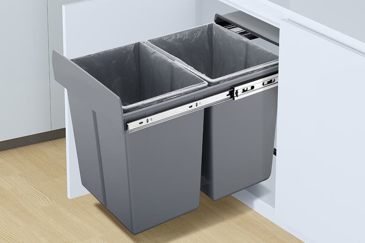 Kogan Twin Pull Out Bin (2 x 20L) $89.99 was $129.99 (save 30%)