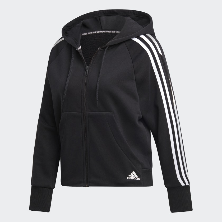 Adidas MUST HAVES 3-STRIPES FRENCH TERRY HOODIE $63 was $90 (30% OFF)