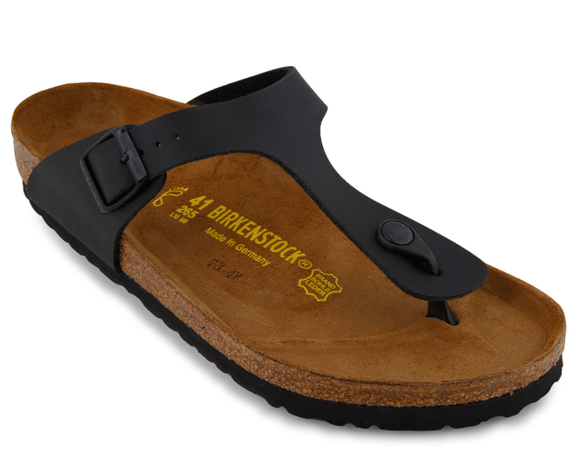 Birkenstock Unisex Gizeh Birko-Flor Regular Fit Sandals – Black  $71.99 (don’t pay $89.99)