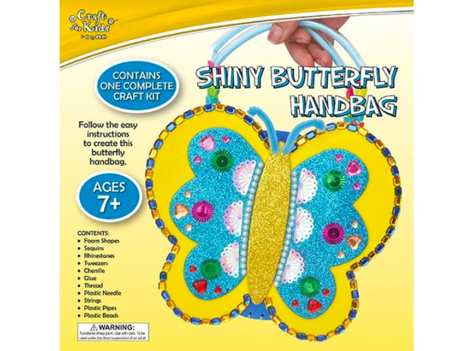 Craft for Kids Shiny Butterfly Handbag Kit $6 (don’t pay $12.99)