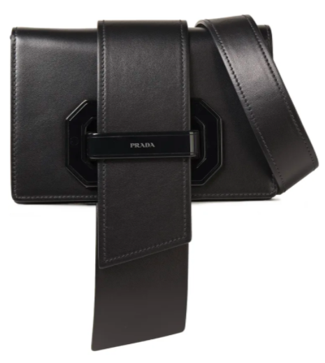 PRADA Leather shoulder bag $1,985 was $3,102 (36% off)