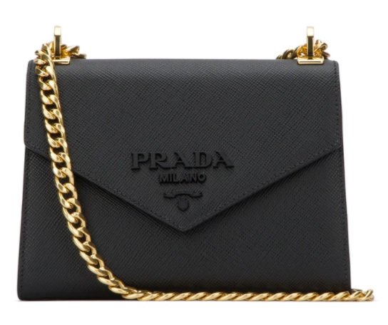 PRADA Logo Plaque Envelope Shoulder Bag $2,492.99 was $3,116.23