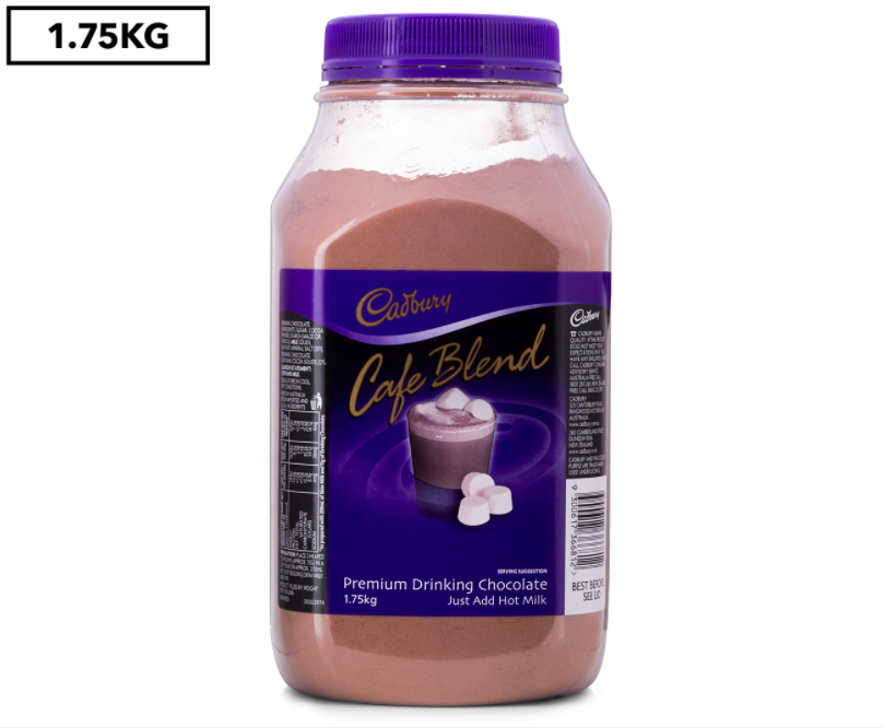 Cadbury Cafe Blend Premium Drinking Chocolate 1.75kg $19.99 (Don’t pay $41.08)