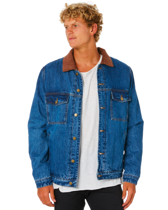 Surfstitch Reuben Denim Sherpa Jacket $90.99 was $129.99