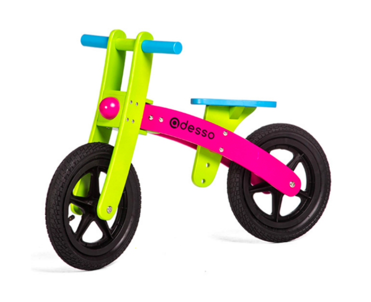 Adesso Kids’ Wooden Balance Bike – Pink/Green/Blue $43.98 (Don’t pay $89.90, SAVE $45)