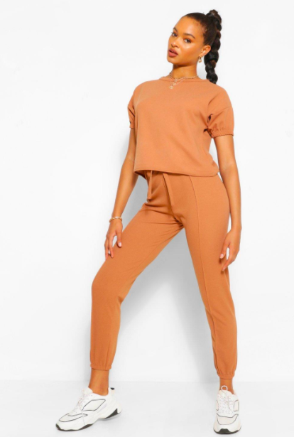 Boohoo Puff Sleeve T-Shirt & Jogger Co-ord Set $31.00 was $62.00 (50% OFF)