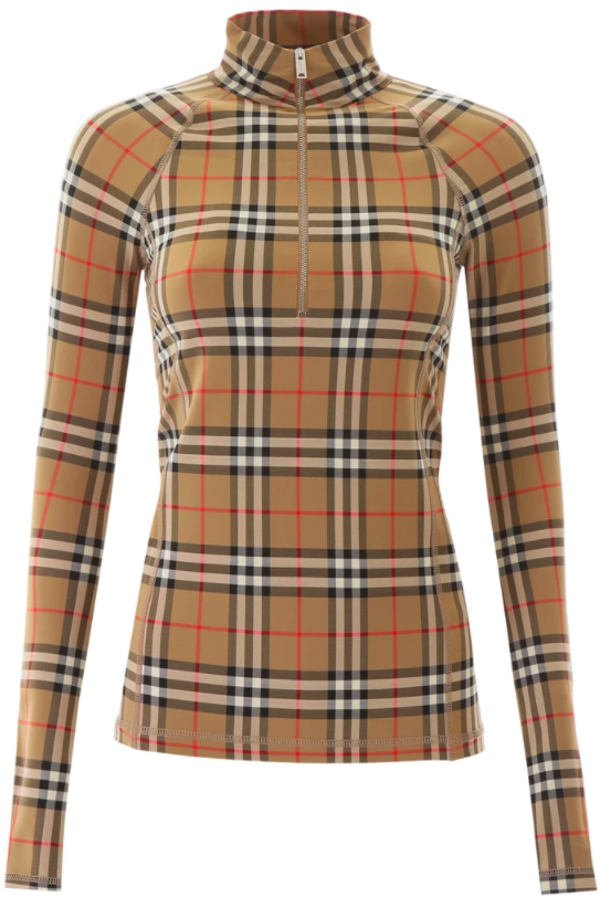 Burberry Vintage Check Fitted Top $415.50 was $692.50