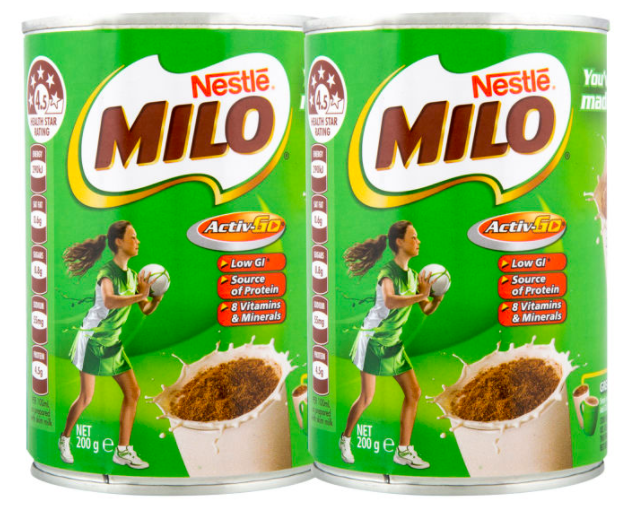 2 x Nestle Milo 200g $6.98