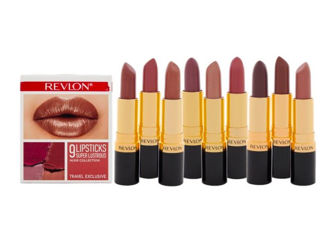 Revlon 9-Piece Super Lustrous Lipstick Set – Nude Collection $44.95 (Don’t pay $224.55, SAVE $179)