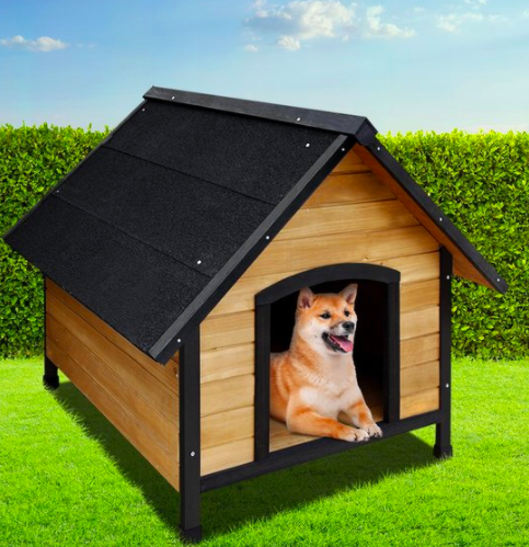 i.Pet Wooden Dog Kennel Extra Large XL Kennels Outdoor Pet House Puppy Outside 100cm x 100cm x 100cm $175.45 was $194.95