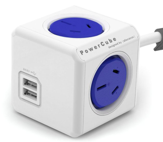 Allocacoc 4-Outlet 1.5m Extended PowerCube w/ USB $31 (Don’t pay $40.05)