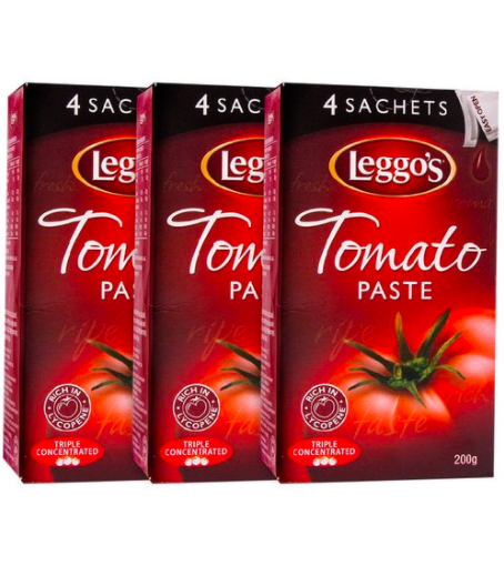 3 x Leggo’s Tomato Paste Sachets 50g 4pk $6