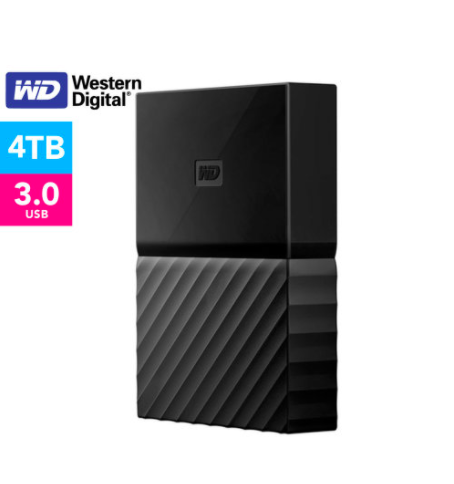 WD My Passport USB 3.0 4TB Portable Hard Drive – Black $179 (Don’t pay $199)