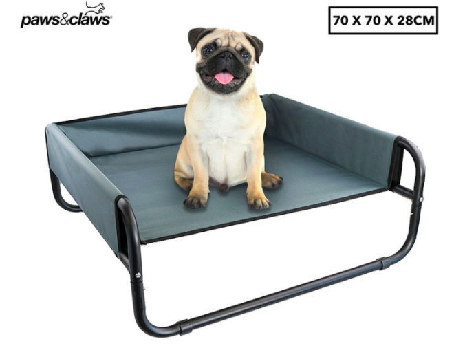 Paws & Claws 70cm Elevated Pet Bed – Grey $2799