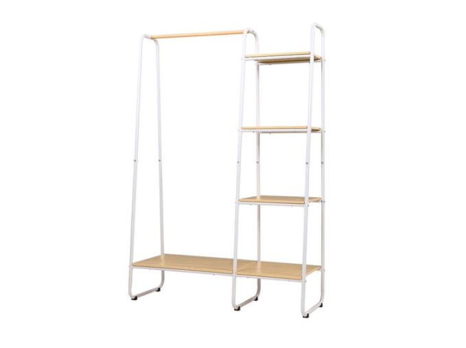 Clothes Rack Coat Stand Hanger Garment Organiser Closet Storage Metal Shelves WH $119.95