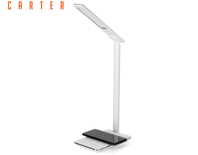 Carter Wireless Charging Desk Lamp – White $49