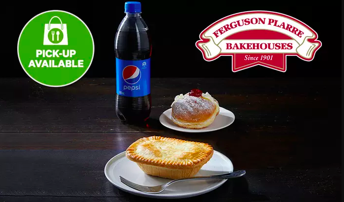 $8.99 for Choice of Lunch Pie, Donut & Soft Drink at Ferguson Plarre Bakehouses, Multiple Locations (Up to $13.25 Value)