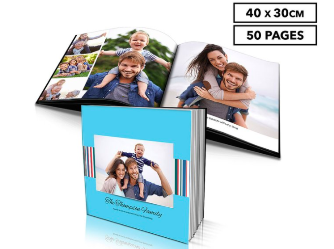 Personalised 40 x 30cm Hard Cover Photo Book – 50 Pages $39.99 (Don’t pay $129, SAVE $89)