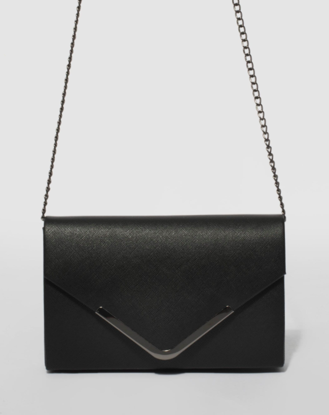 Black Lila Envelope Clutch Bag $12.49 was $24.99