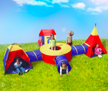 Deluxe Kids Teepee & Tunnel Play Tent $109.96 Was $149.95