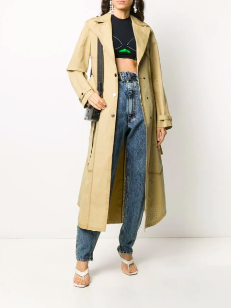 Off-White Arrows-pattern trench coat $1,635 was $3,270 (50% Off)