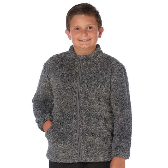 COUGARS SALT & PEPPER FLUFFY KNITTED ZIP JACKET $9.95 (DON’T PAY $19.95)