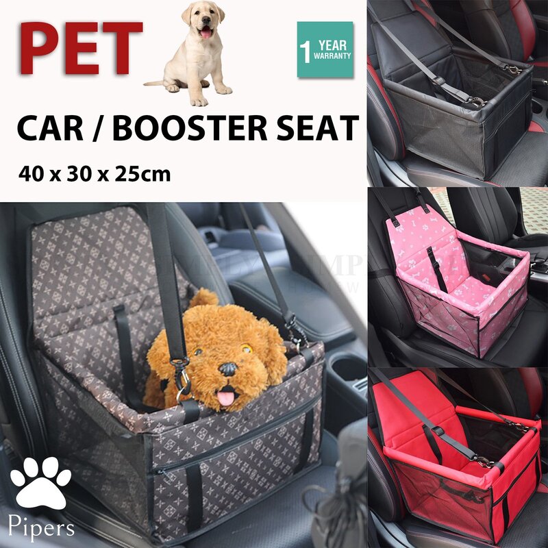 Pet Car Booster Seat Dog Foldable Safe Basket Protector Travel Carrier Puppy 26.99 (RRP $55)