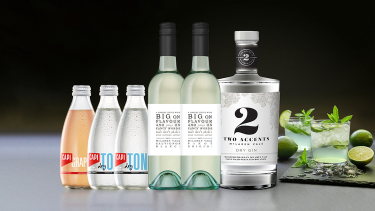 Dry Gin and Wine Pack $99 (VALUED AT $160.25, SAVE 38% OFF)