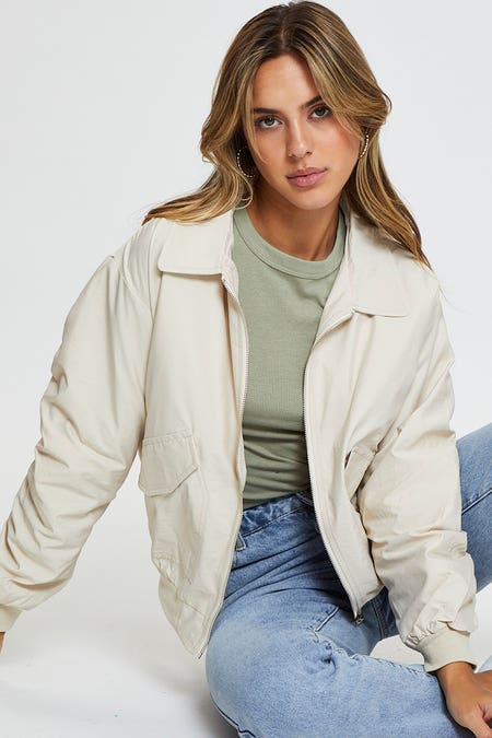 Gets your hands-on on this Zip Through Bomber Jacket for only $40.31!