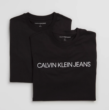 Get the CALVIN KLEIN JEANS Institutional Logo Tee 2-Pack for $39.94!