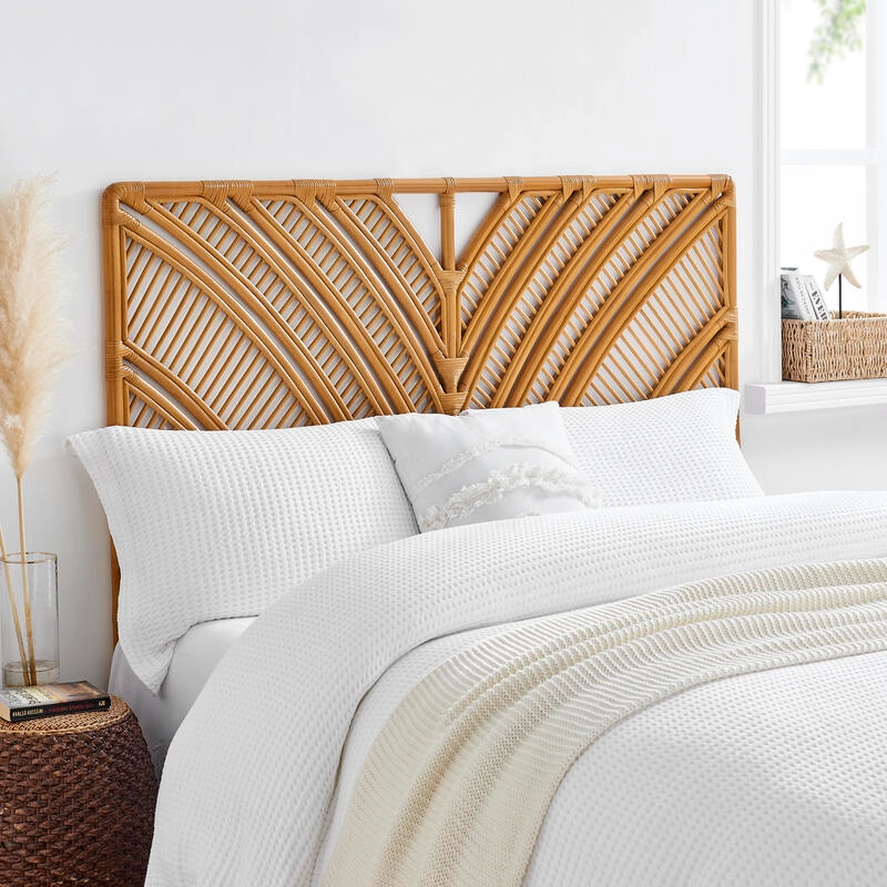 Transport yourself to a tropical oasis from your very own bedroom with this trendy bedhead by Duke Living for $159!