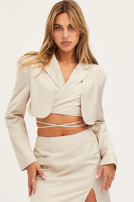Change up your blazer looks with our Utility Crop Blazer for $52.49!
