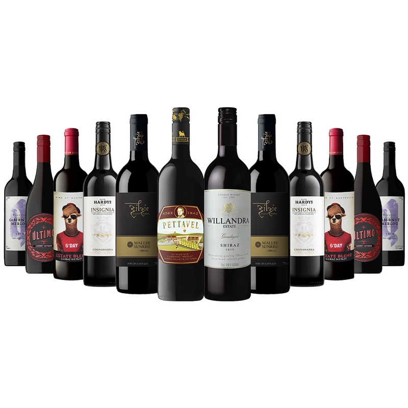 Connoisseur Collection Premium Red Wine Mixed – 12 Bottles $89.99
