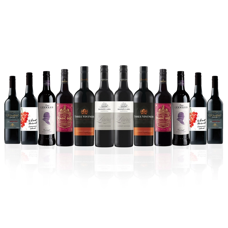 Premium Mixed Aussie Red Wine Dozen 7.0 (12 bottles) $139